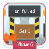 Play 'Suffix Factory (Set 1) (Phonics Phase 6)'